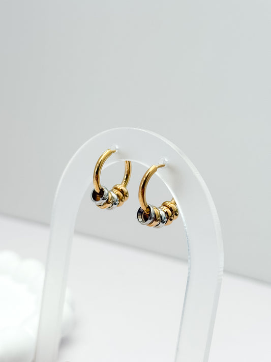 PENDIENTES BICOLOR