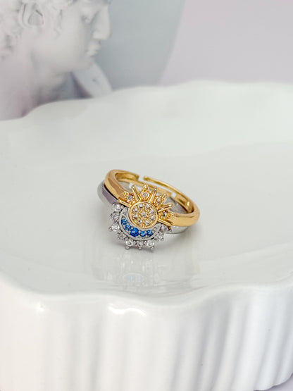 ANILLO PAR SOL Y LUNA