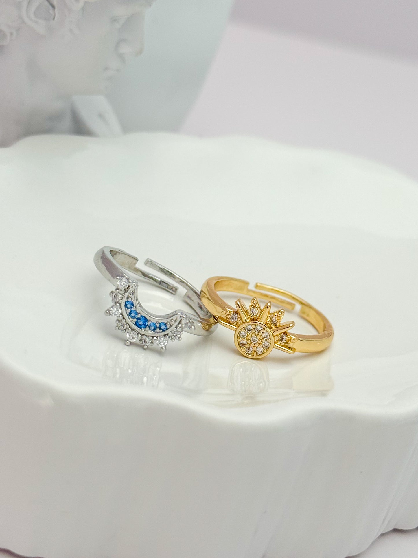 ANILLO PAR SOL Y LUNA