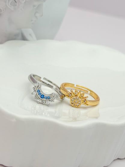 ANILLO PAR SOL Y LUNA