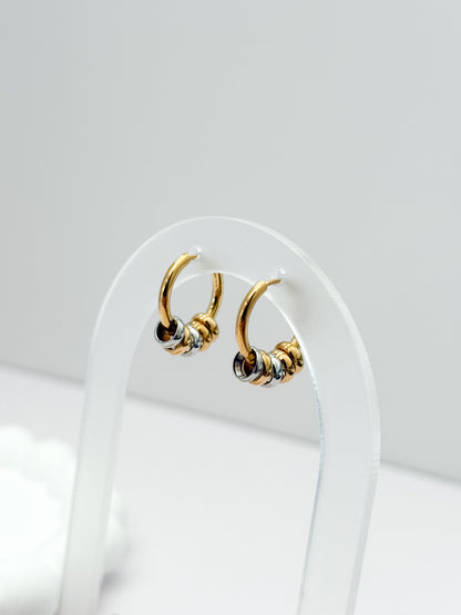 PENDIENTES BICOLOR
