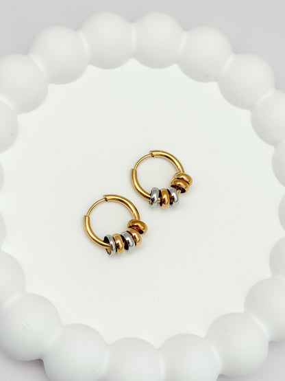 PENDIENTES BICOLOR
