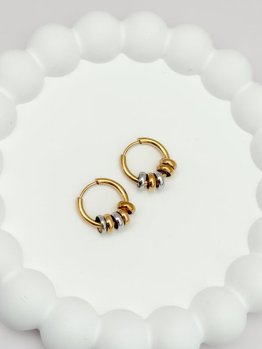 PENDIENTES BICOLOR